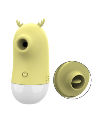 2 en 1 Stimulateur clitoridien par vibrations et par langue USB Cerf 